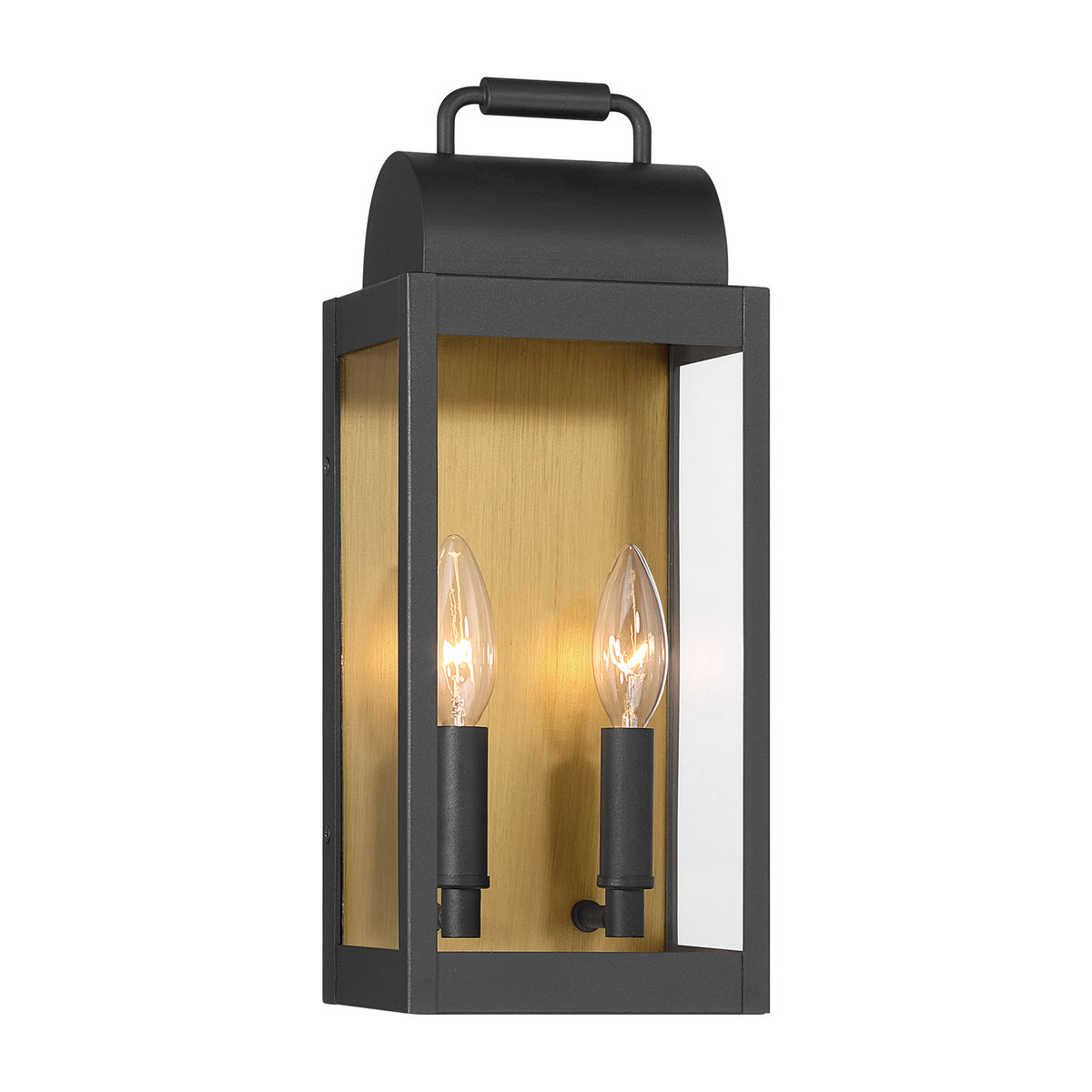 Calandra Two Light Wall Sconce in Sand Coal Black