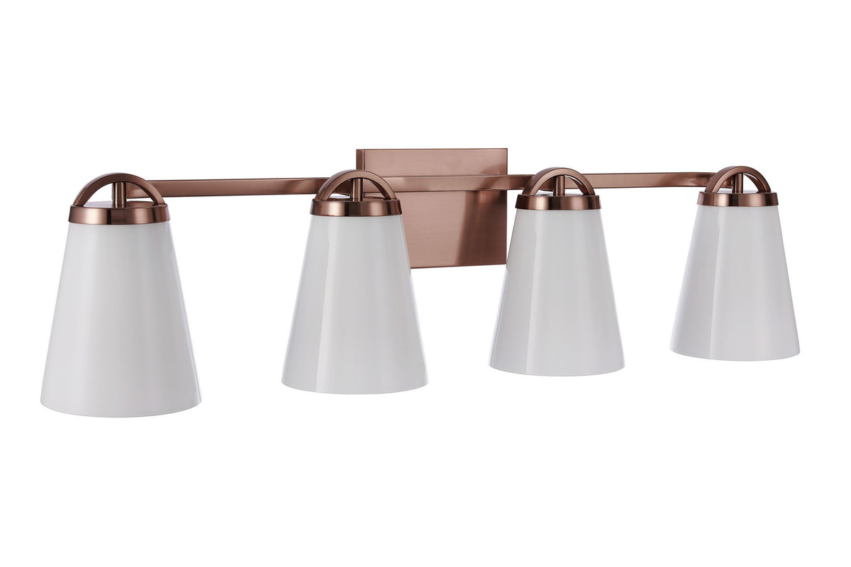 Zane Four Light Vanity in Premium Bronze