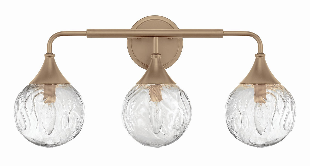 Reflection Three Light Vanity in Premium Bronze