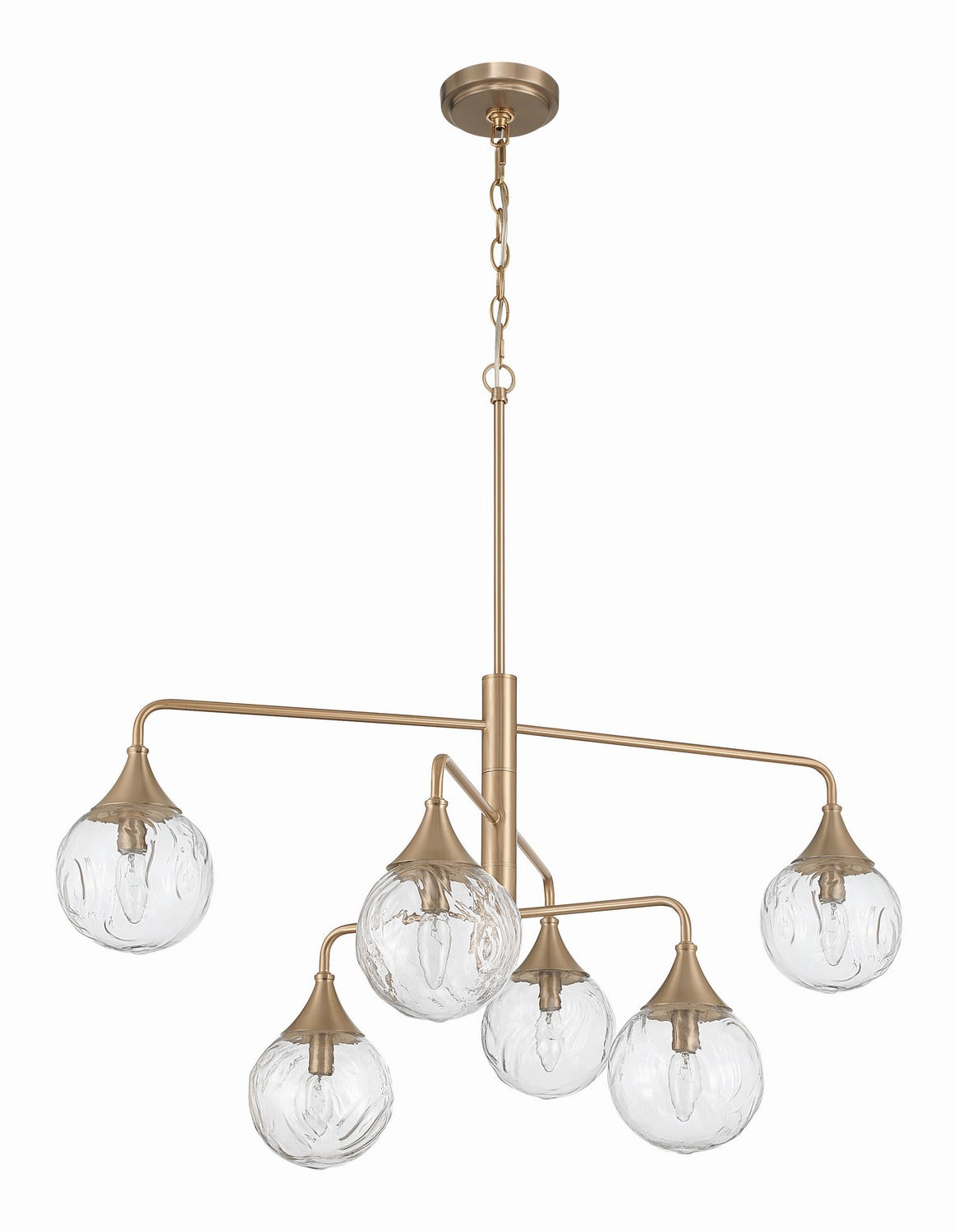 Reflection Six Light Chandelier in Premium Bronze