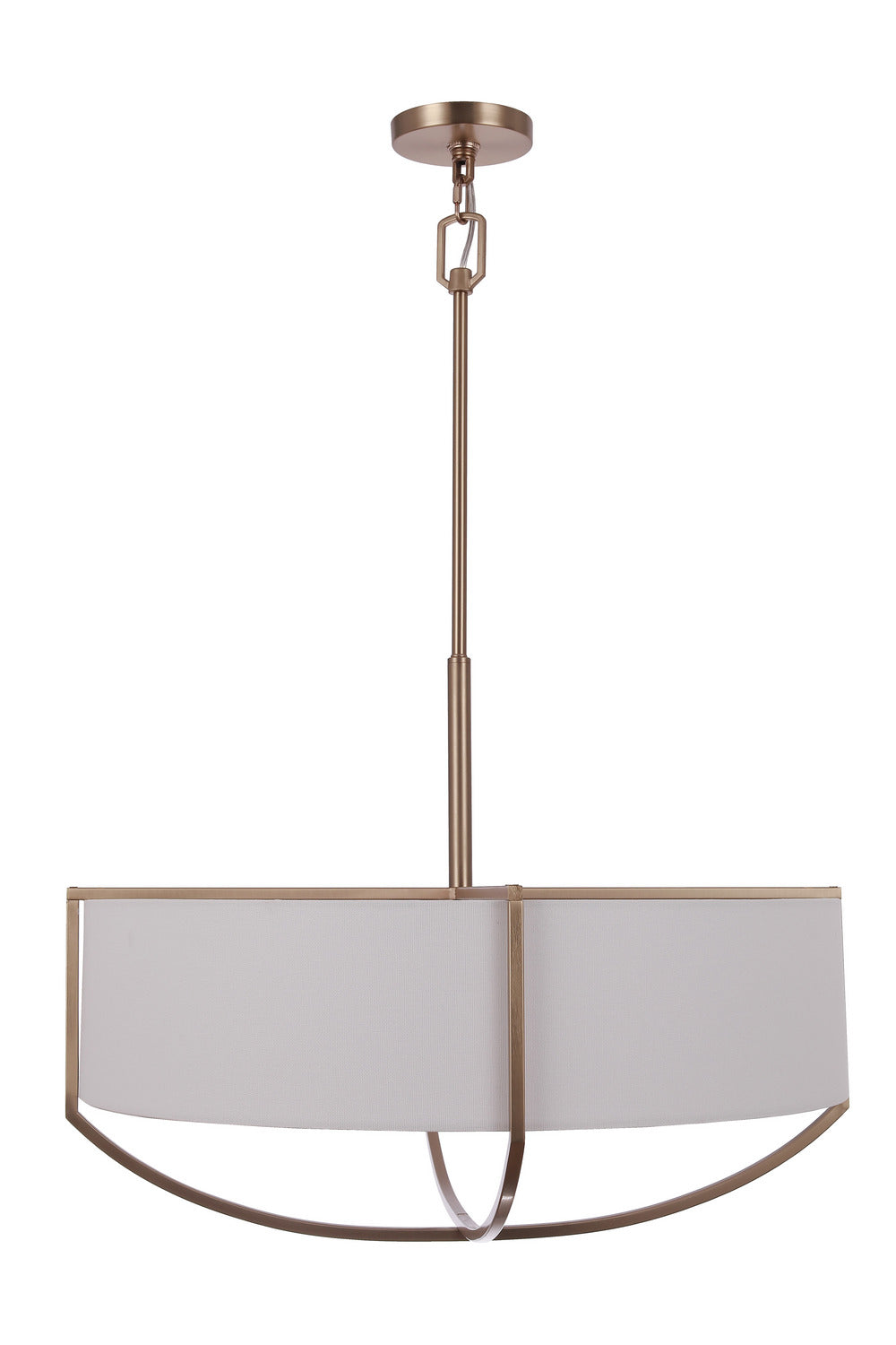 Banks Eight Light Pendant in Satin Brass