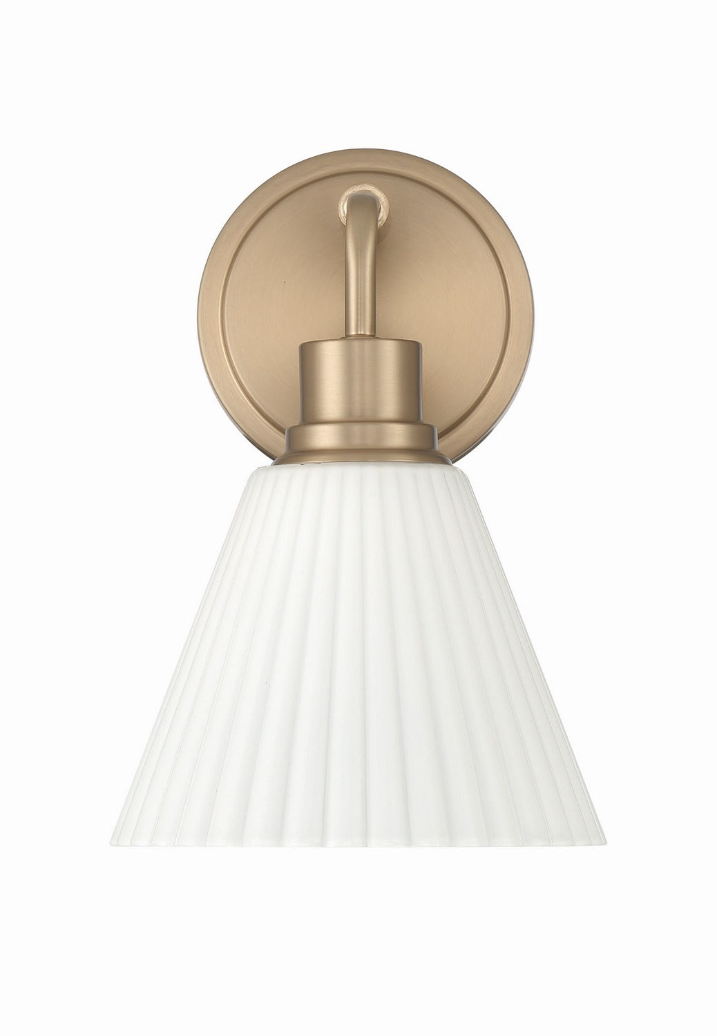 Pleated II One Light Wall Sconce in Premium Bronze