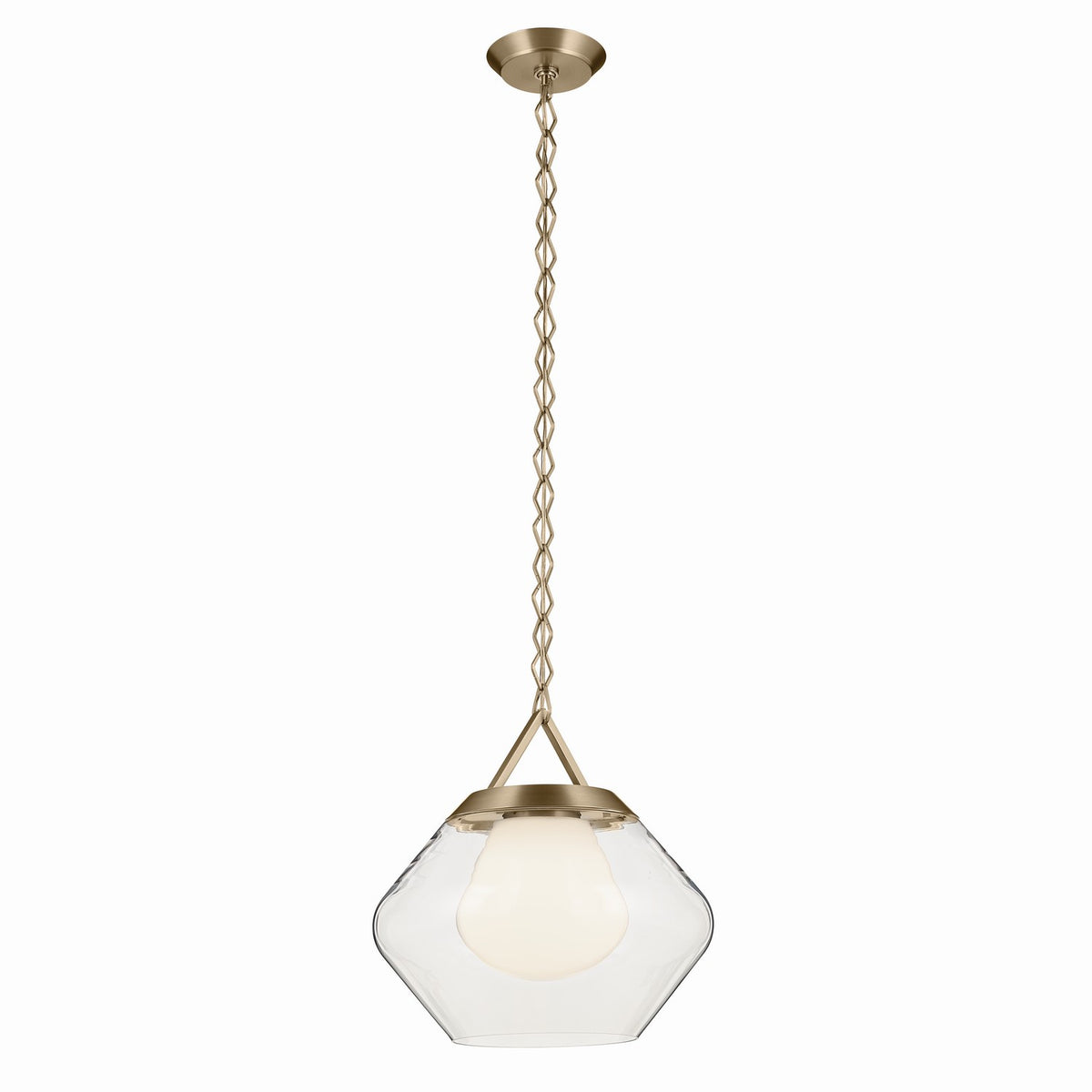 Nella One Light Pendant in Champagne Bronze