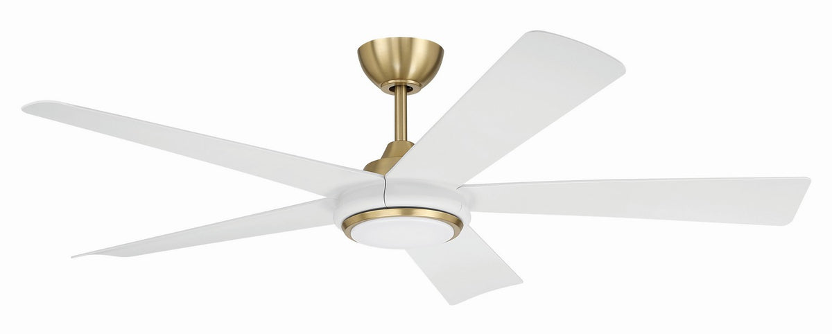 Frye 52" 5-Blade Indoor ceiling Fan 52" Ceiling Fan in Satin Brass