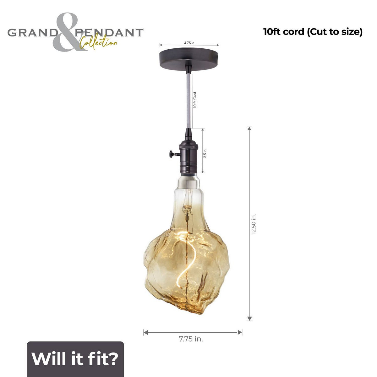 Builder Fixtures Pendant in Antique