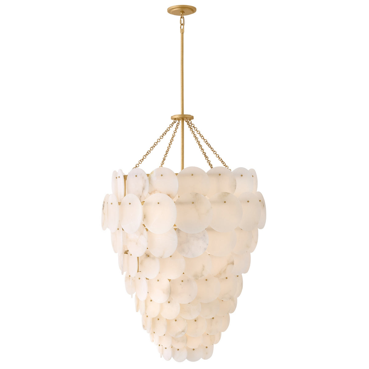 Yara LED Chandelier in Piastra Gold