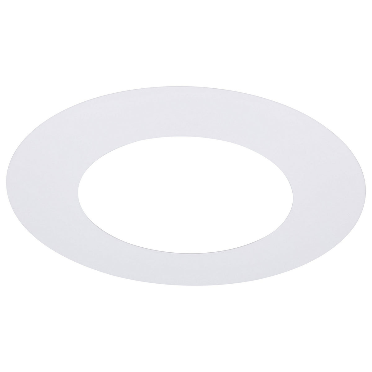6-Inch Flat Goof Ring for Commercial Downlights in Matte White