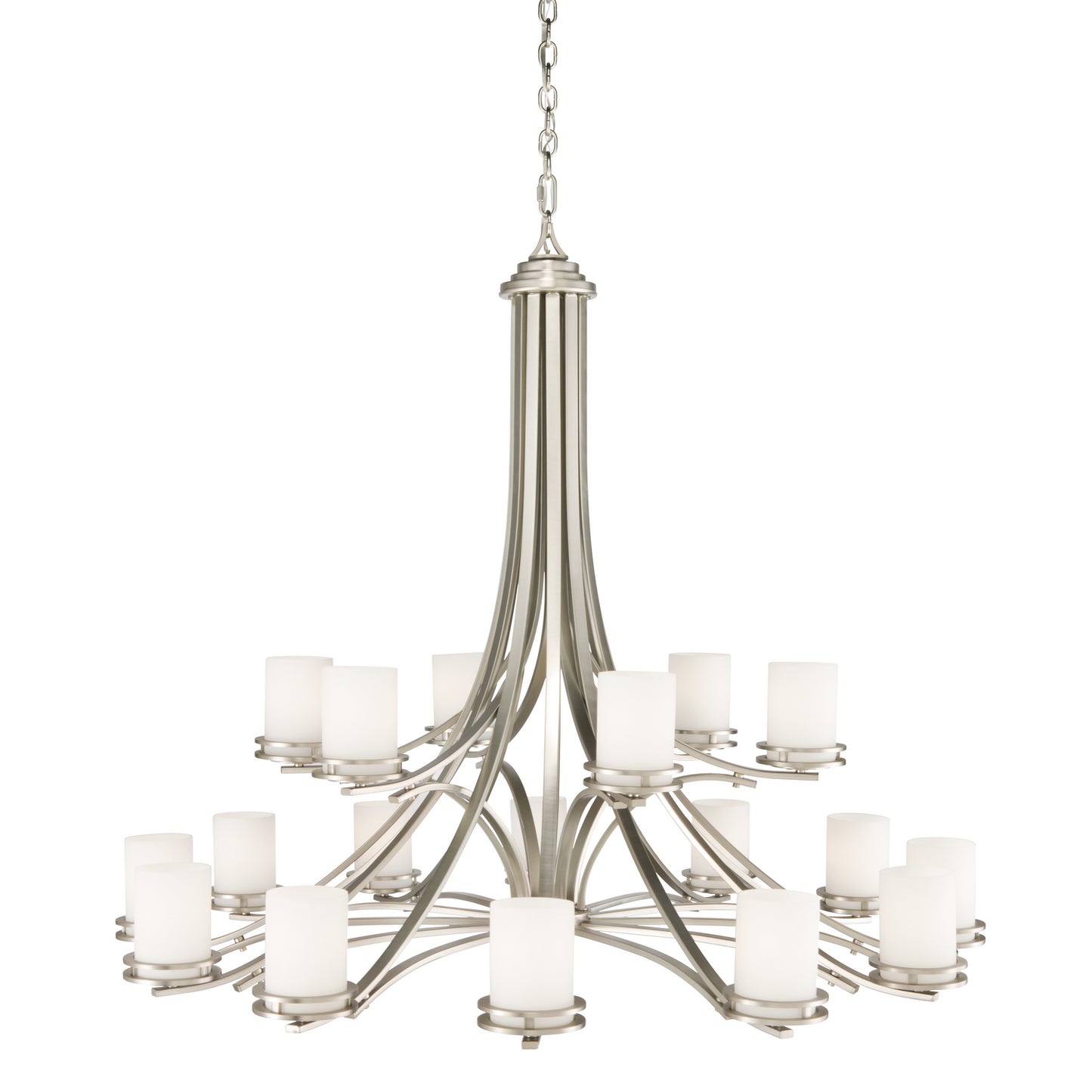 Hendrik 18 Light Chandelier in Brushed Nickel