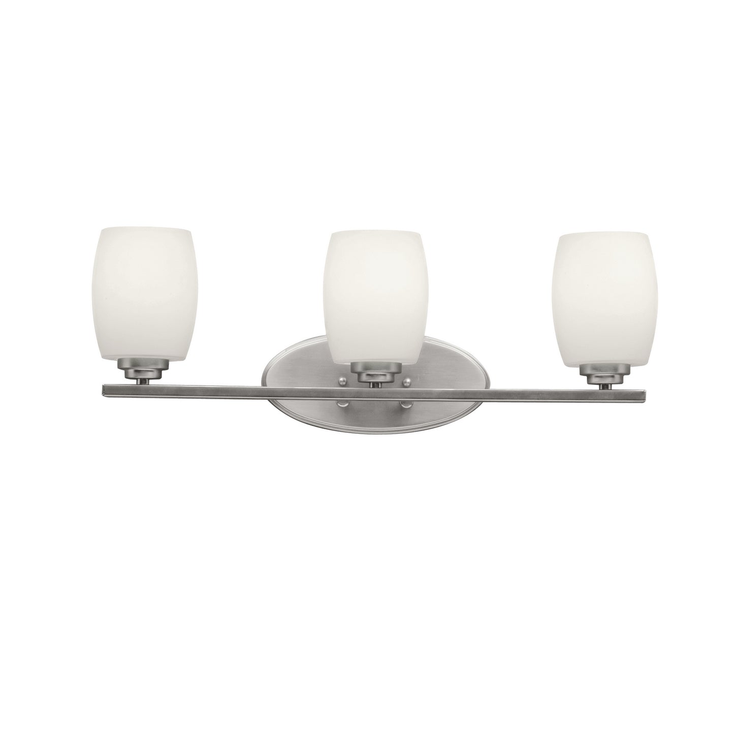 Eileen Three Light Bath in Brushed Nickel