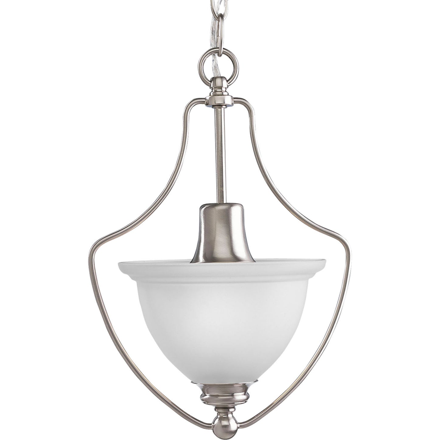 Madison One Light Foyer Pendant in Brushed Nickel