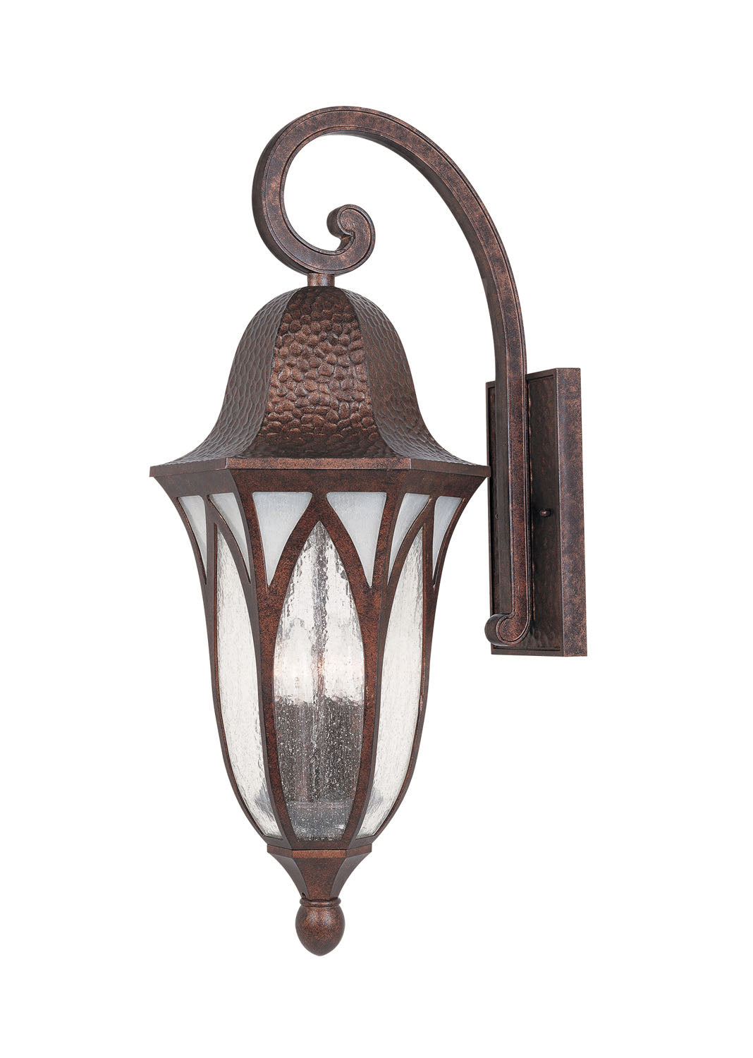 Berkshire Four Light Wall Lantern in Burnished Antique Copper