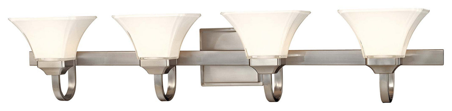 Agilis Four Light Bath in Brushed Nickel