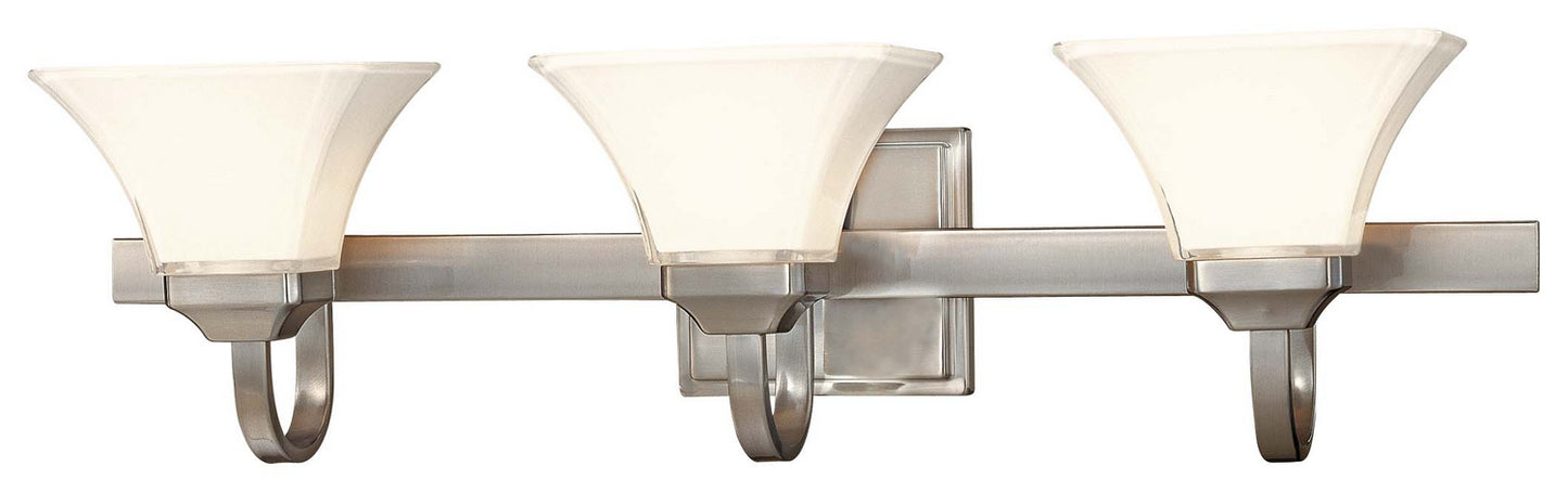Agilis Three Light Bath in Brushed Nickel