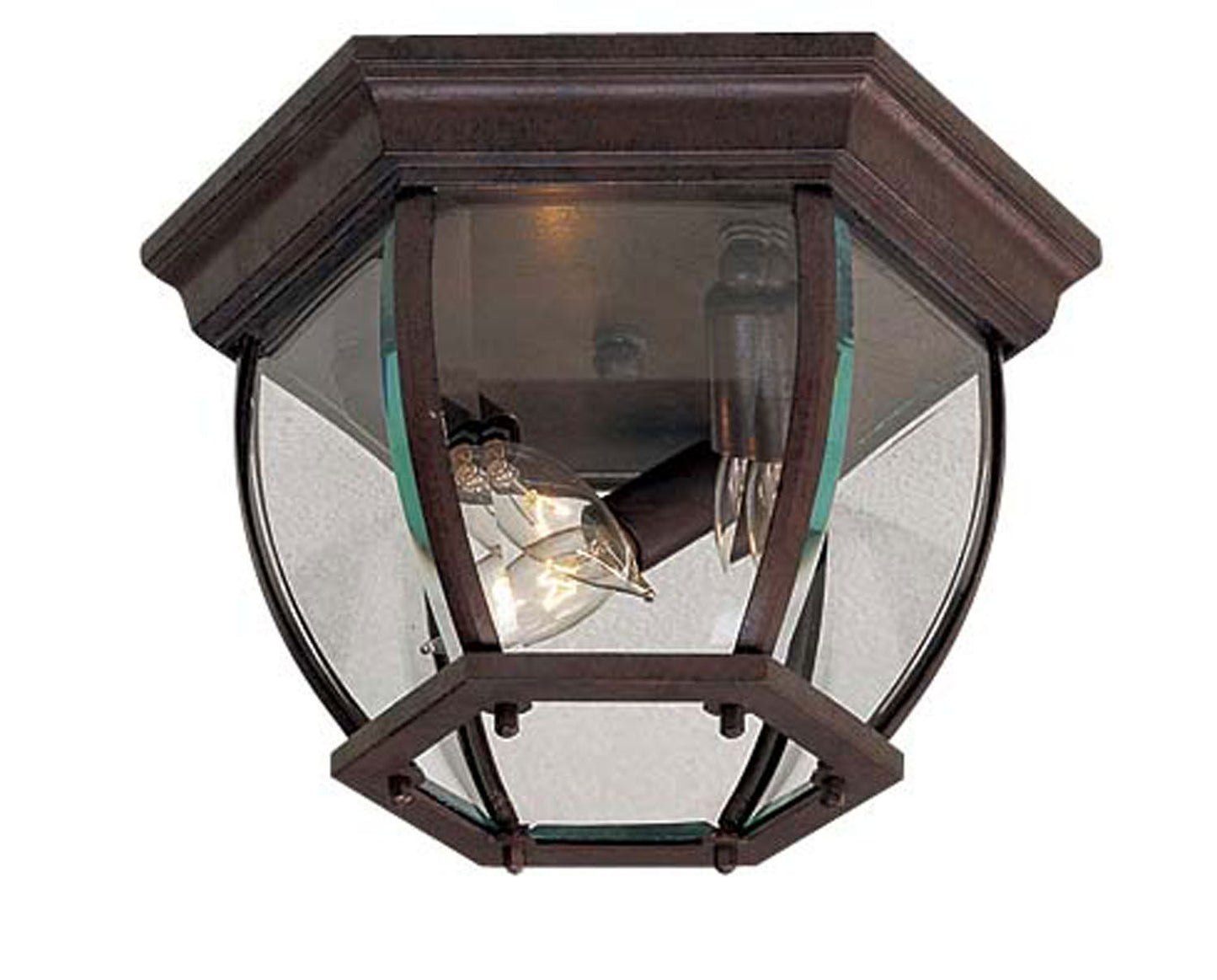 Wyndmere Three Light Flush Mount in Antique Bronze