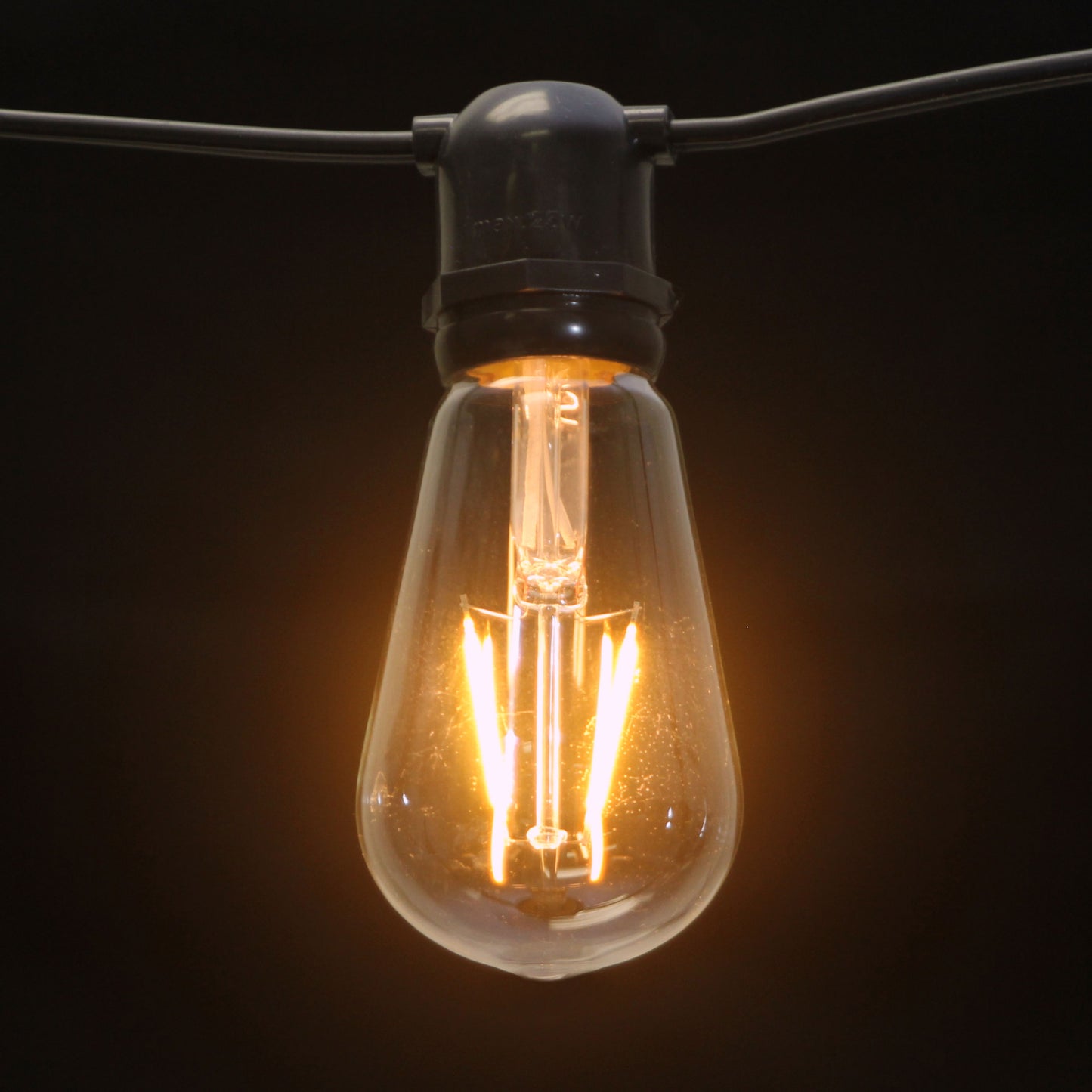 Sival LED Filament ST18 Antique Edison Bulb, 2W, Clear - (Medium Base/E27), 25-Pack