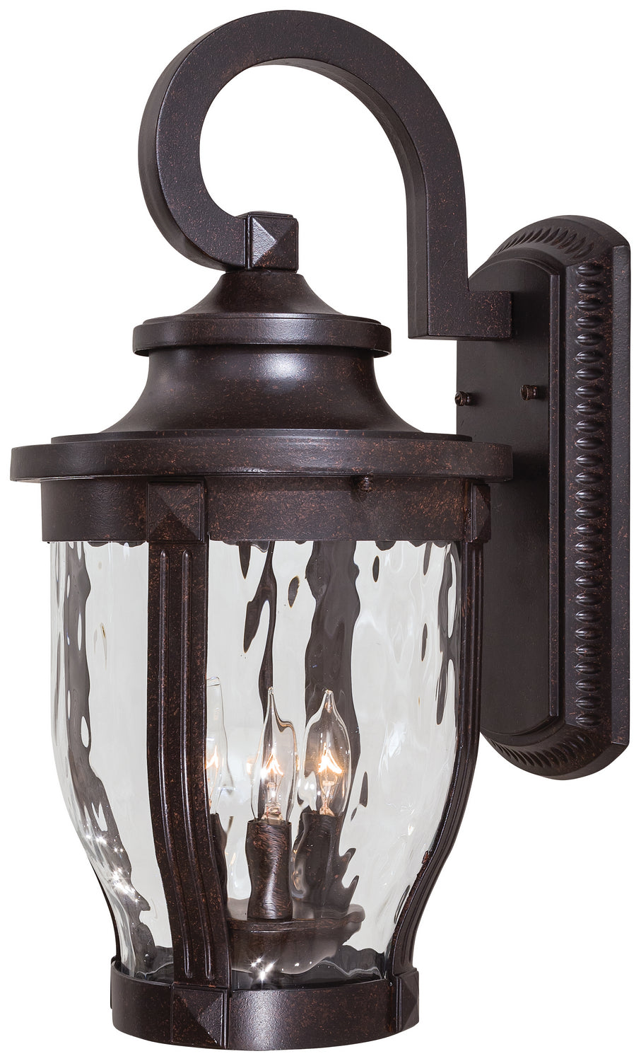 Merrimack Three Light Wall Mount in Corona Bronze