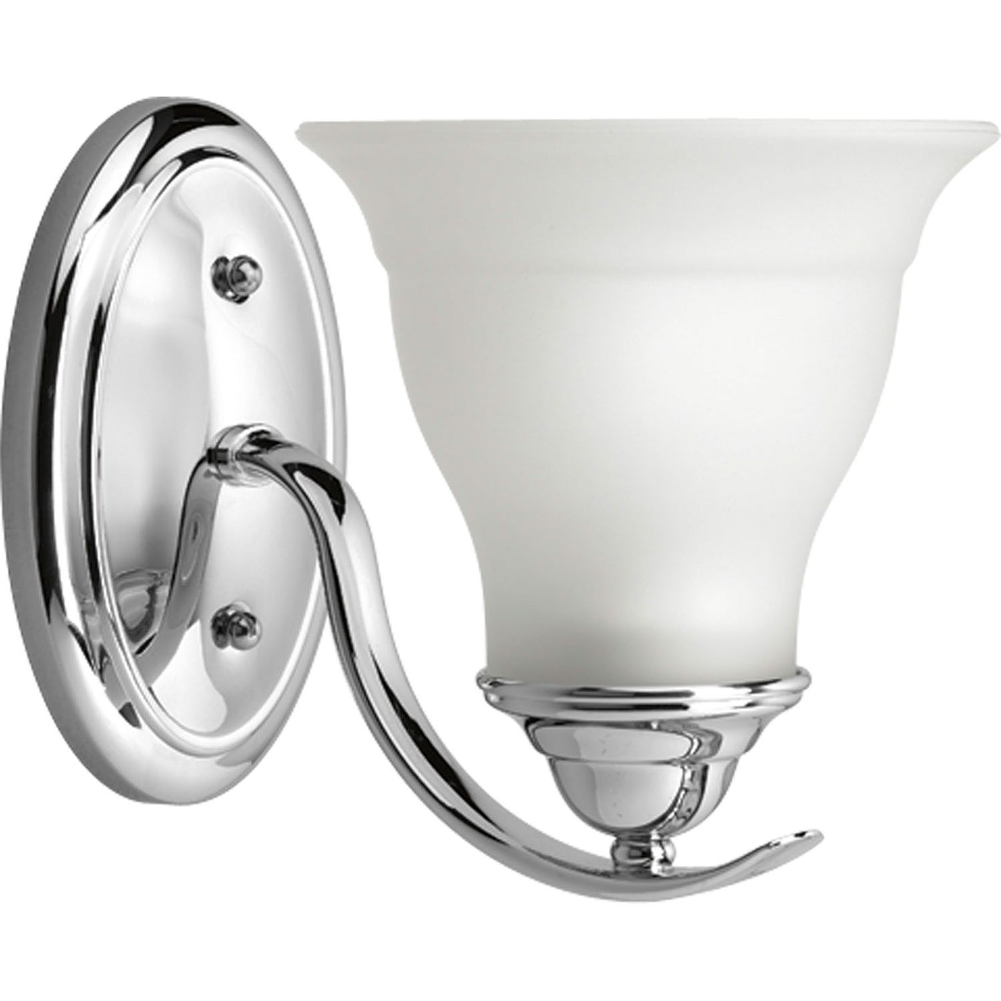 Trinity One Light Bath Bracket in Polished Chrome