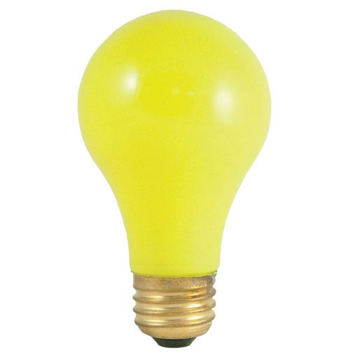 25W A19 PARTY BULB CERAMIC YELLOW E26 120V