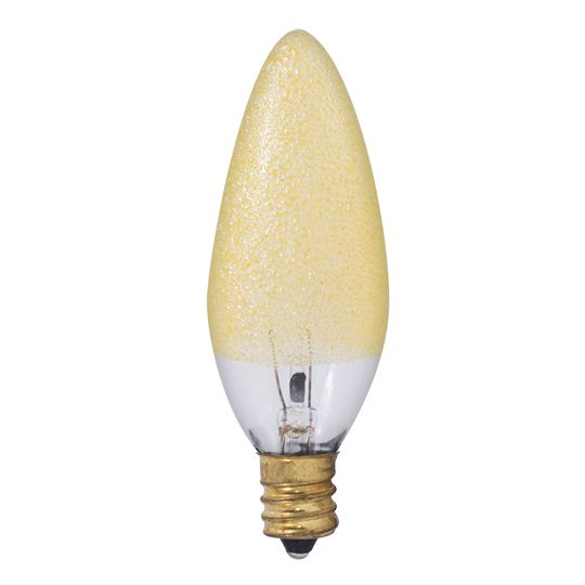 25W B10 CAND.TORP. AMBER ICE E12 120V