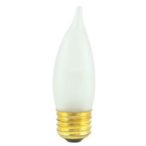 25W CA10 32mm Flame Frost E26 Medium 130V 409025 25EFF/3