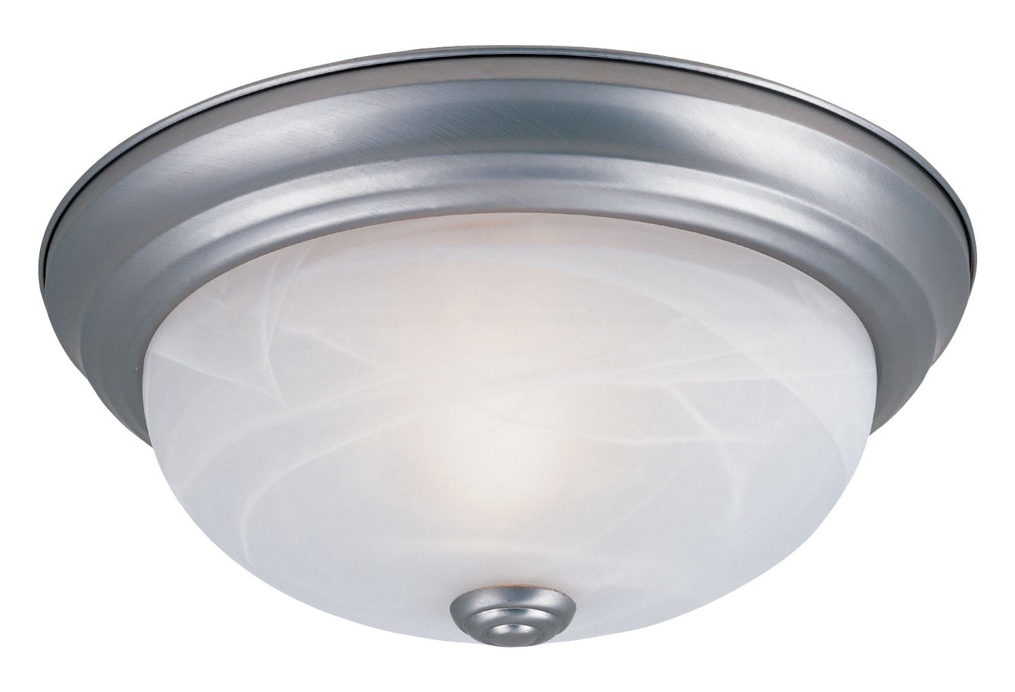 Decorative Flushmount Three Light Flushmount in Pewter