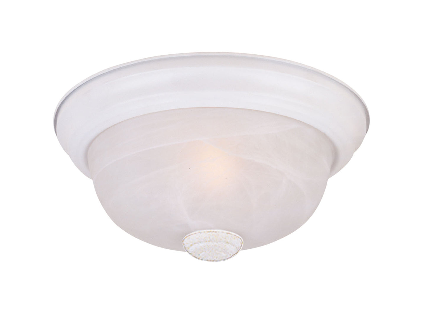 Decorative Flushmount Three Light Flushmount in White