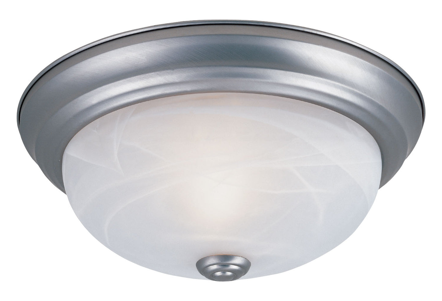 Decorative Flushmount Two Light Flushmount in Pewter