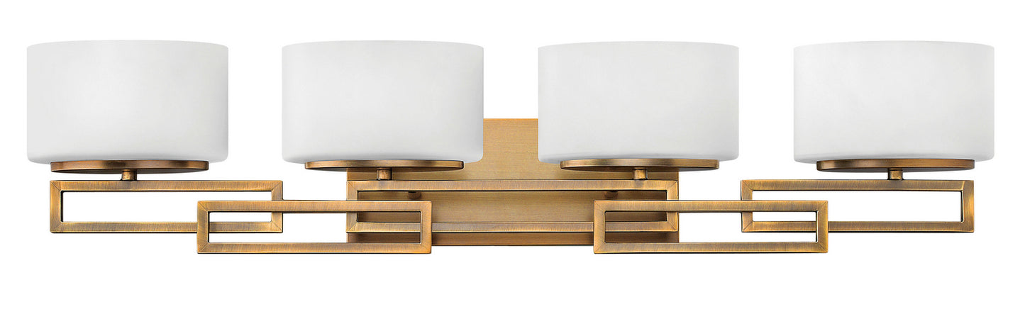 Lanza Four Light Vanity in Brushed Bronze