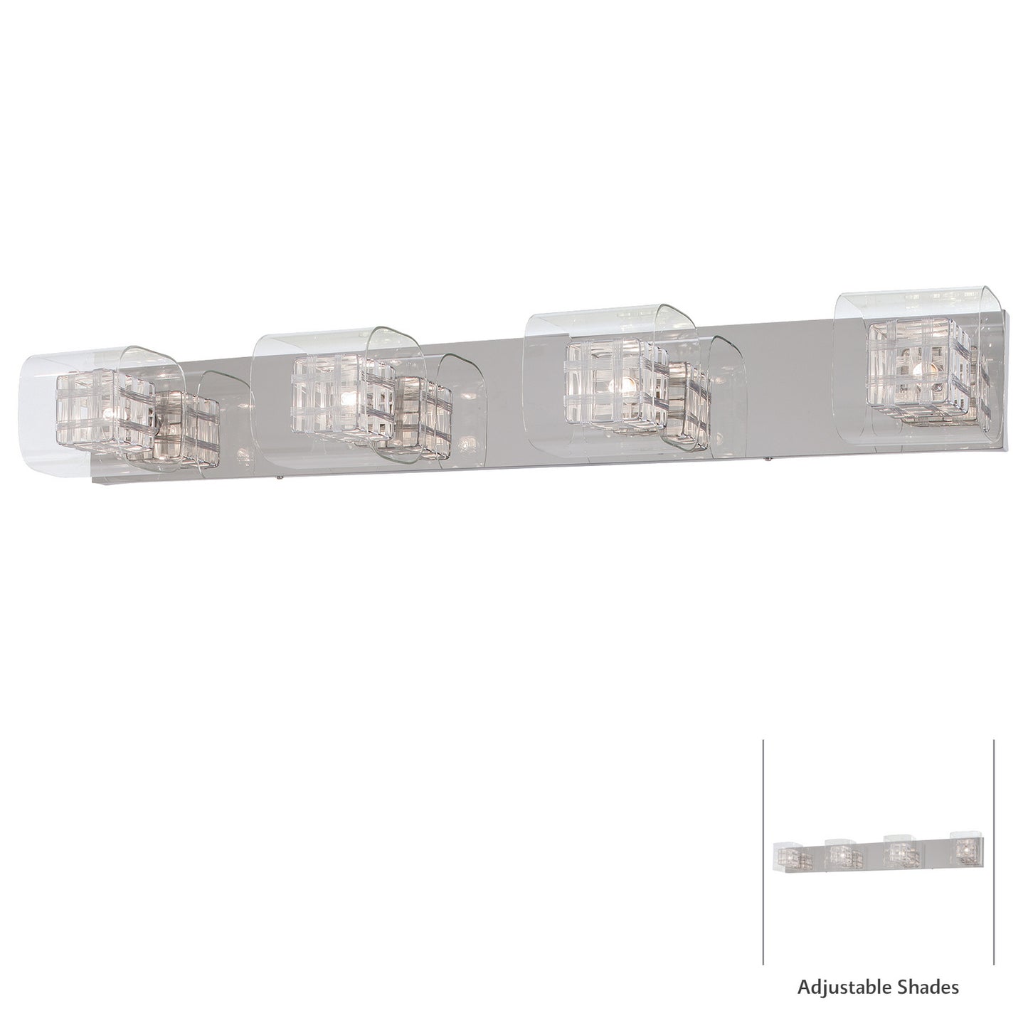 George Kovacs - P5804-077 - Four Light Bath - Jewel Box - Chrome