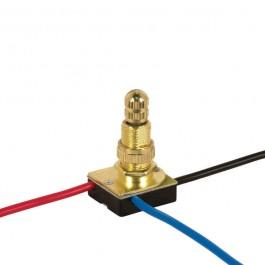 3-Way Metal Rotary Switch Metal Bushing, 2 Circuit, 4 Posit