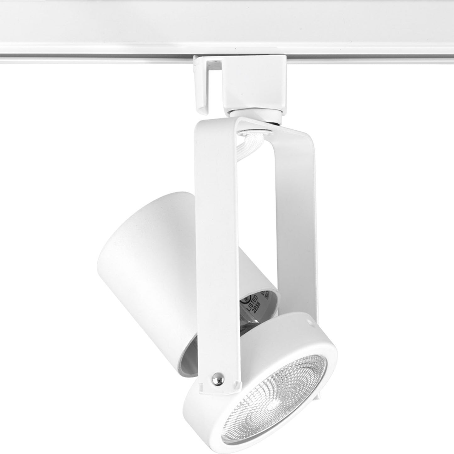 Track Head One Light Track Head in White