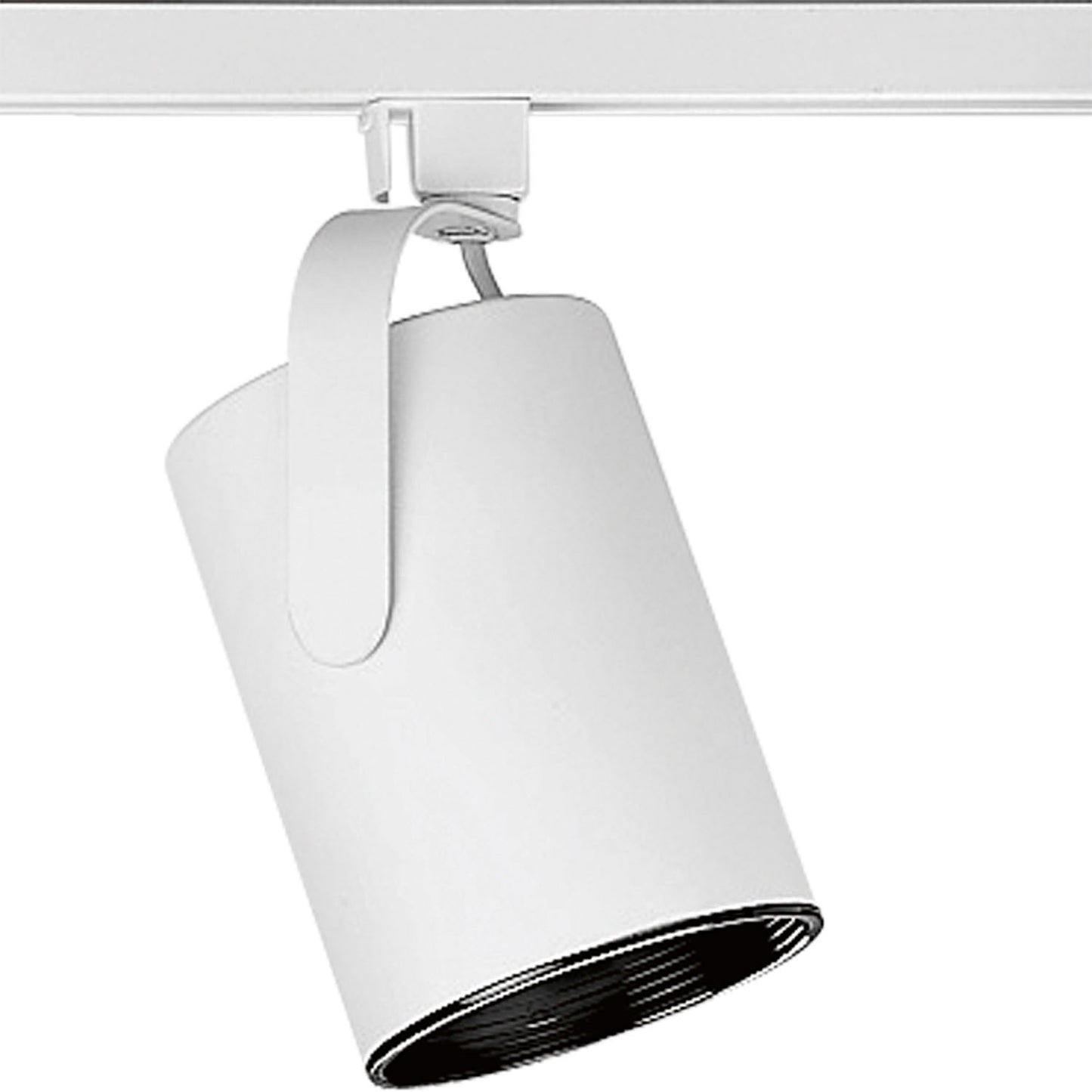 Track Head One Light Track Head in White