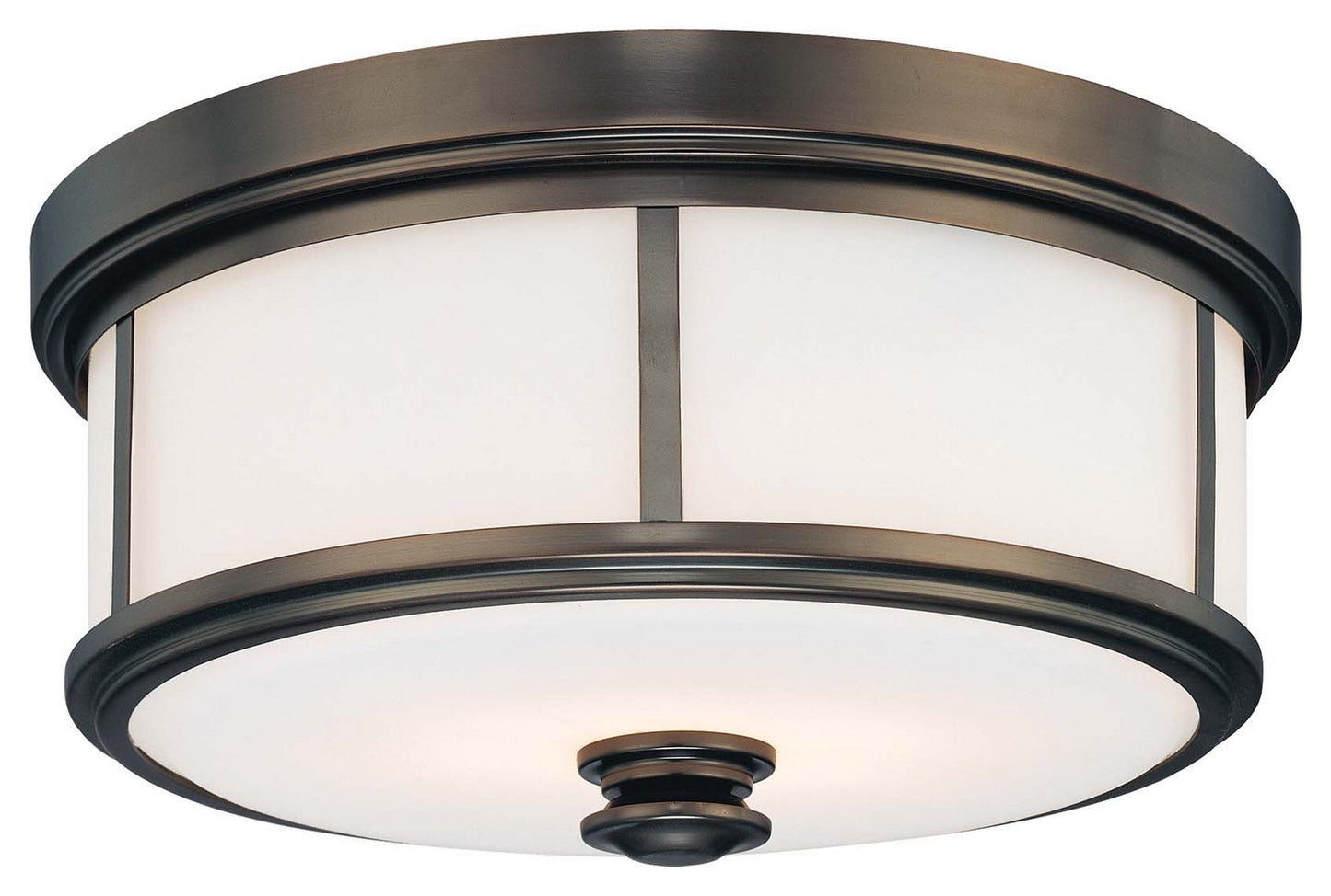 Harbour Point Two Light Flush Mount in Harbour Point Bronze