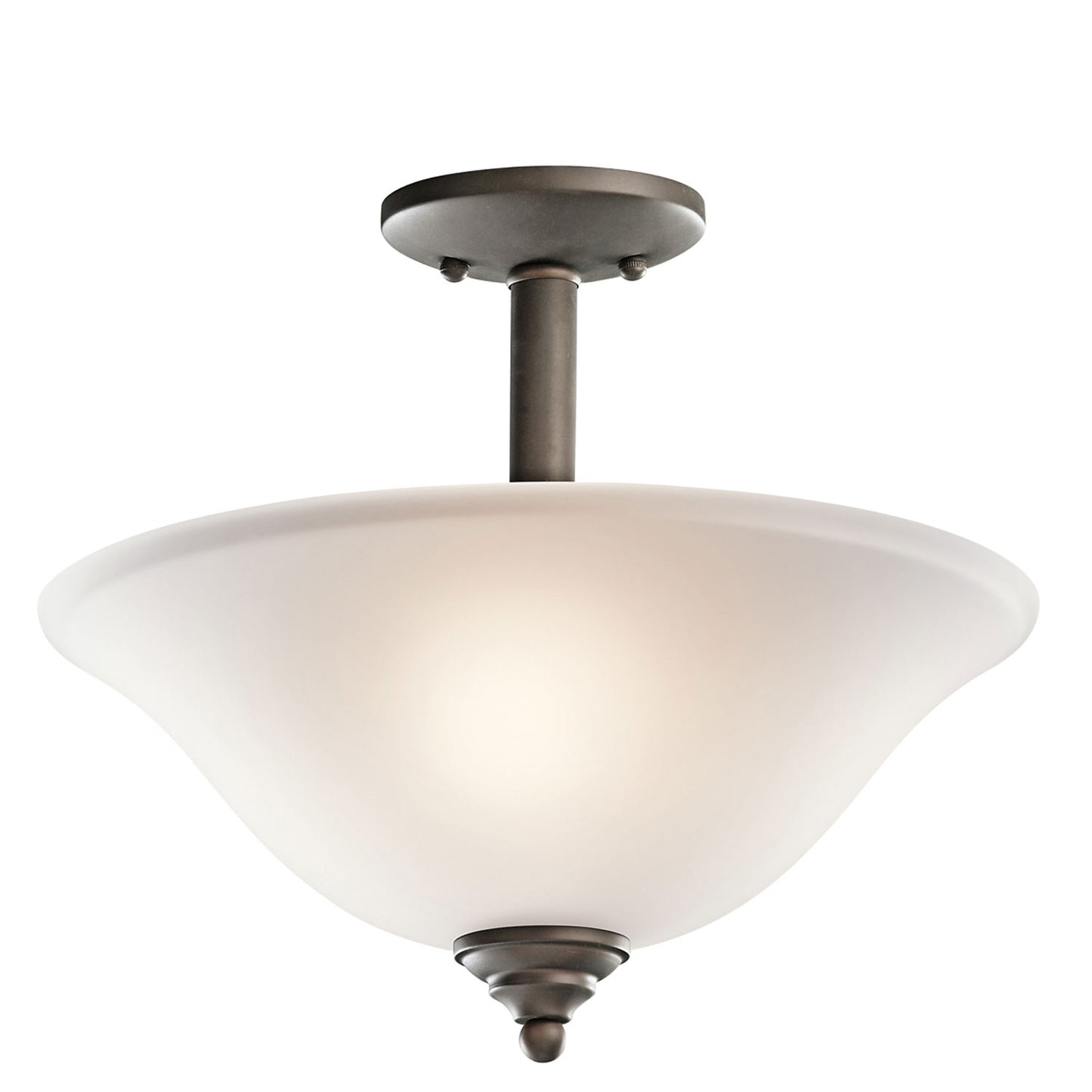 Wynberg Two Light Pendant/Semi Flush in Olde Bronze