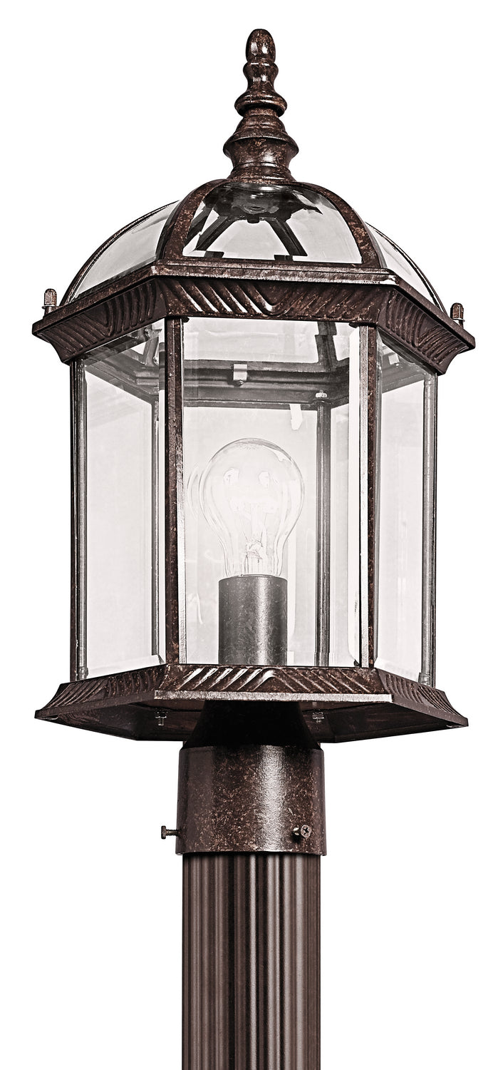 Barrie One Light Outdoor Post Mount in Tannery Bronze
