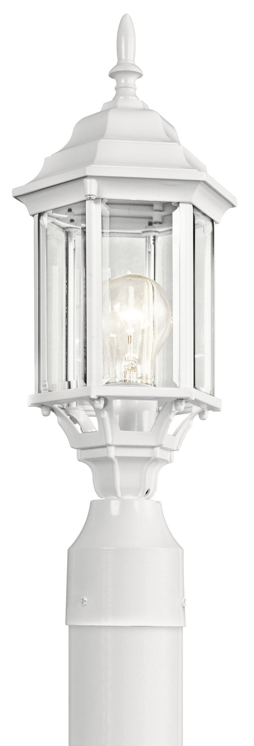Chesapeake One Light Outdoor Post Mount in White