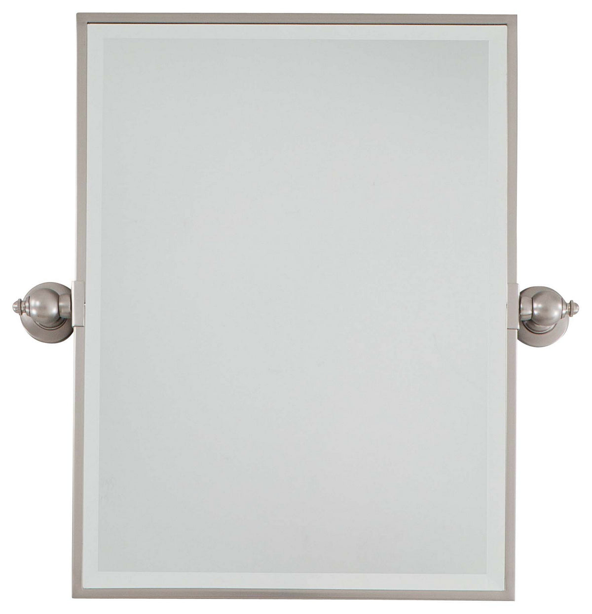Pivoting Mirrors Mirror in Brushed Nickel