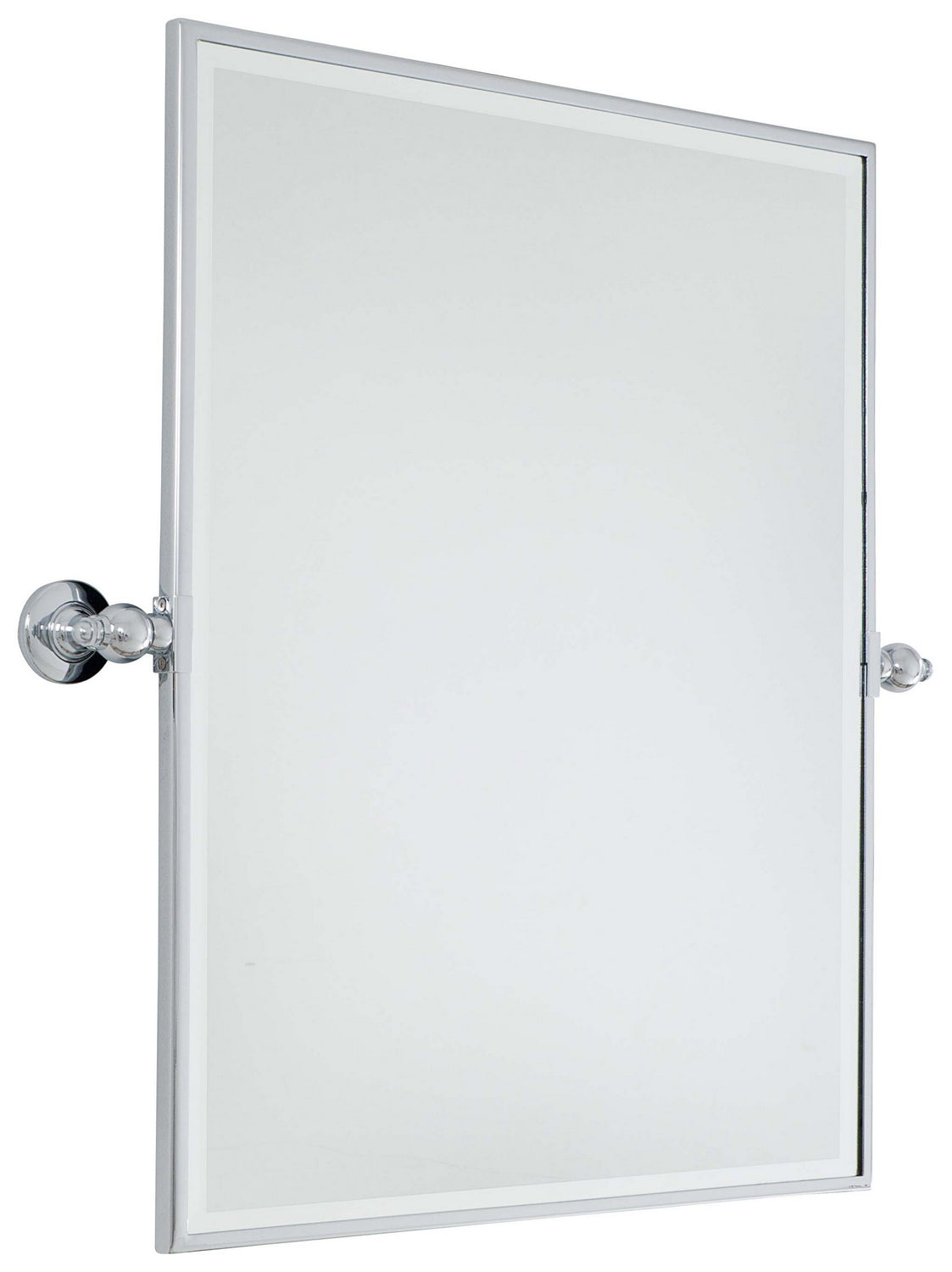 Pivoting Mirrors Mirror in Chrome