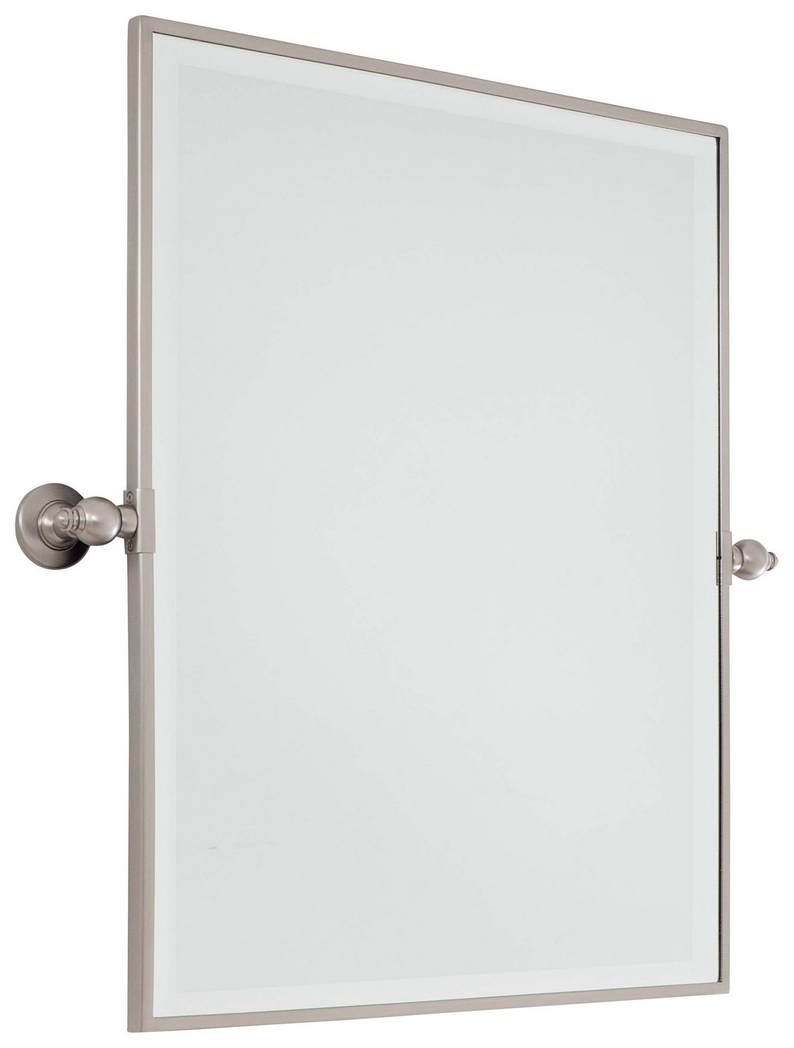 Pivoting Mirrors Mirror in Brushed Nickel