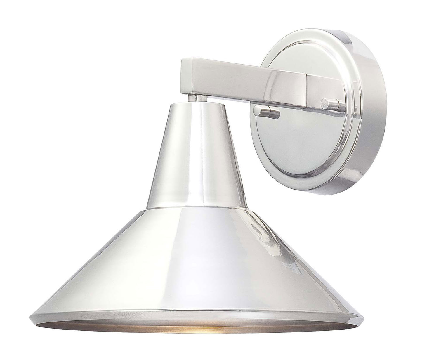 Bay Crest One Light Wall Mount in Brushed Stainless Steel