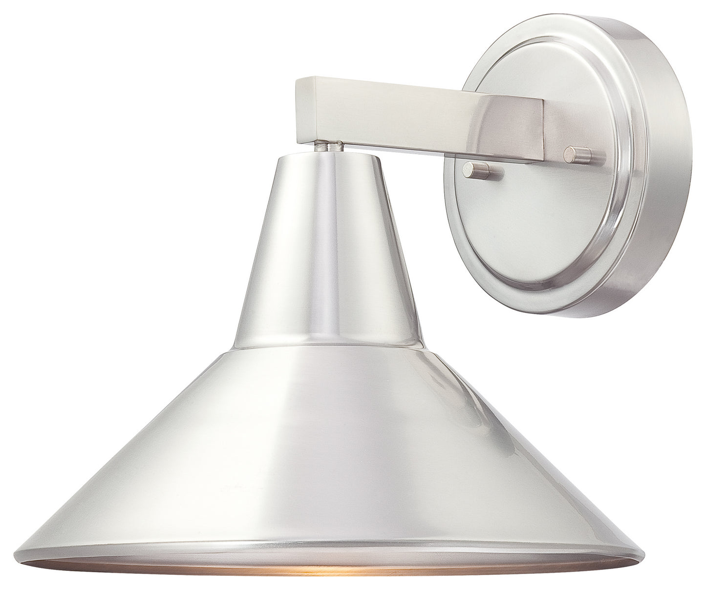 Bay Crest One Light Wall Mount in Aluminum