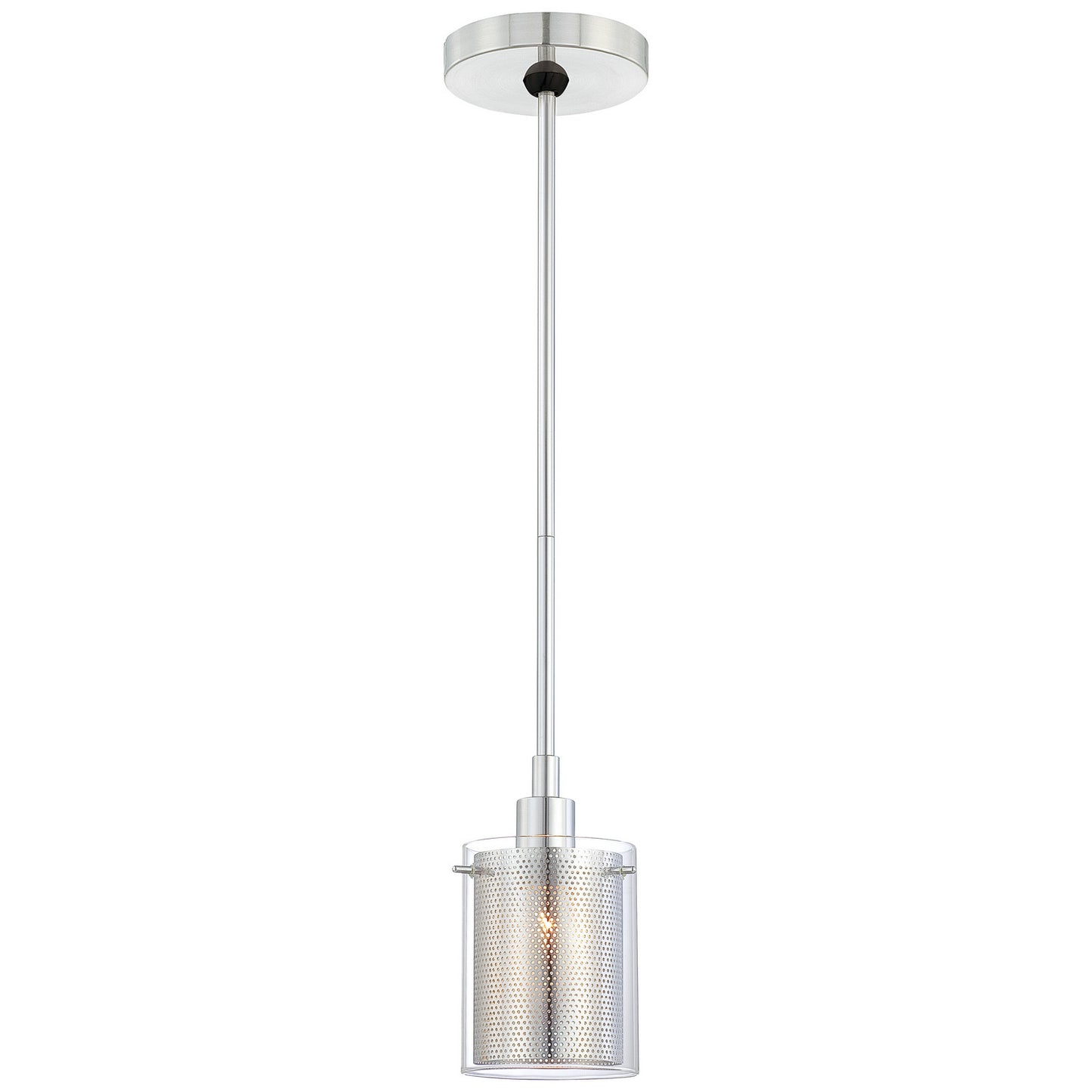 Grid II One Light Mini Pendant in Chrome