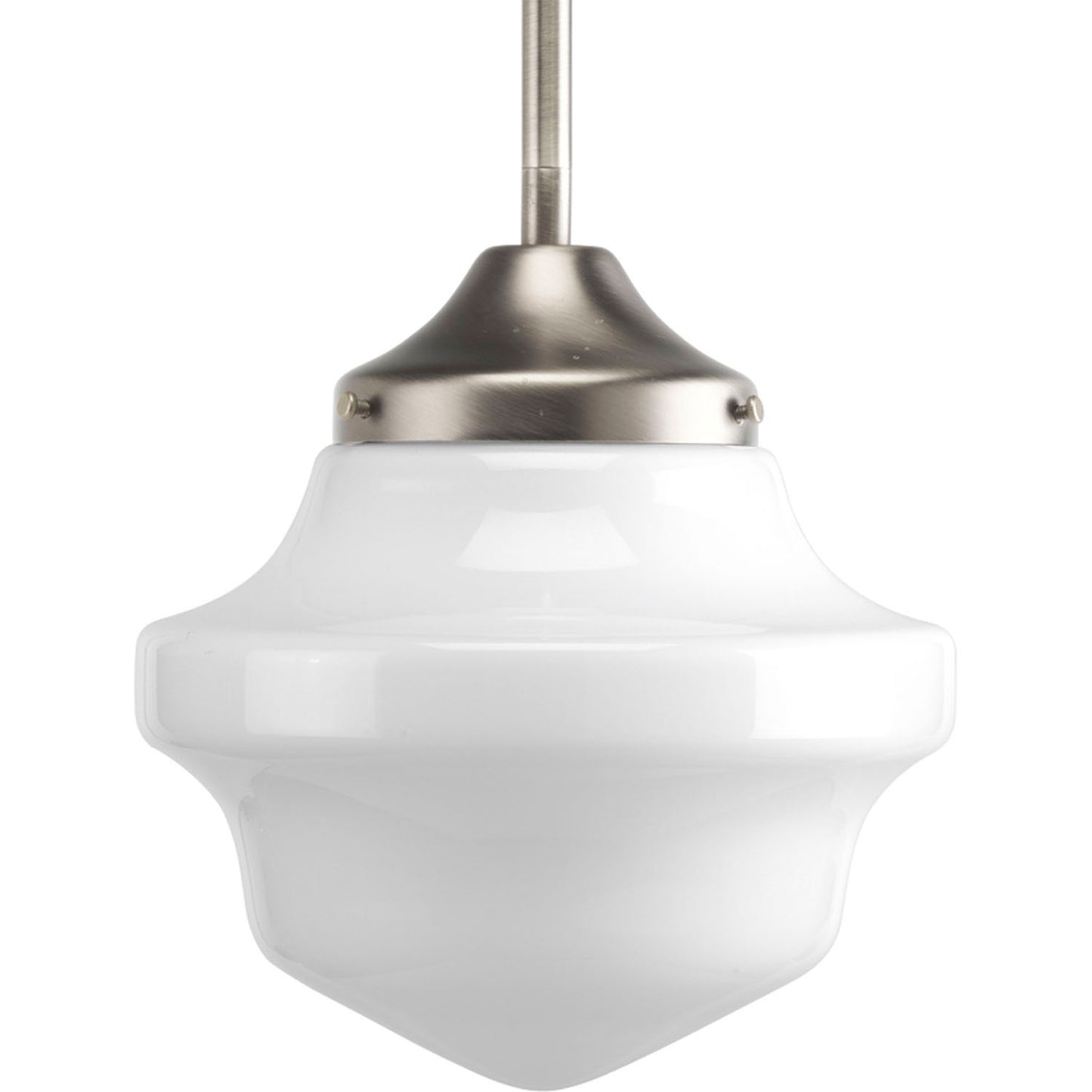 School House Pendant One Light Mini Pendant in Brushed Nickel