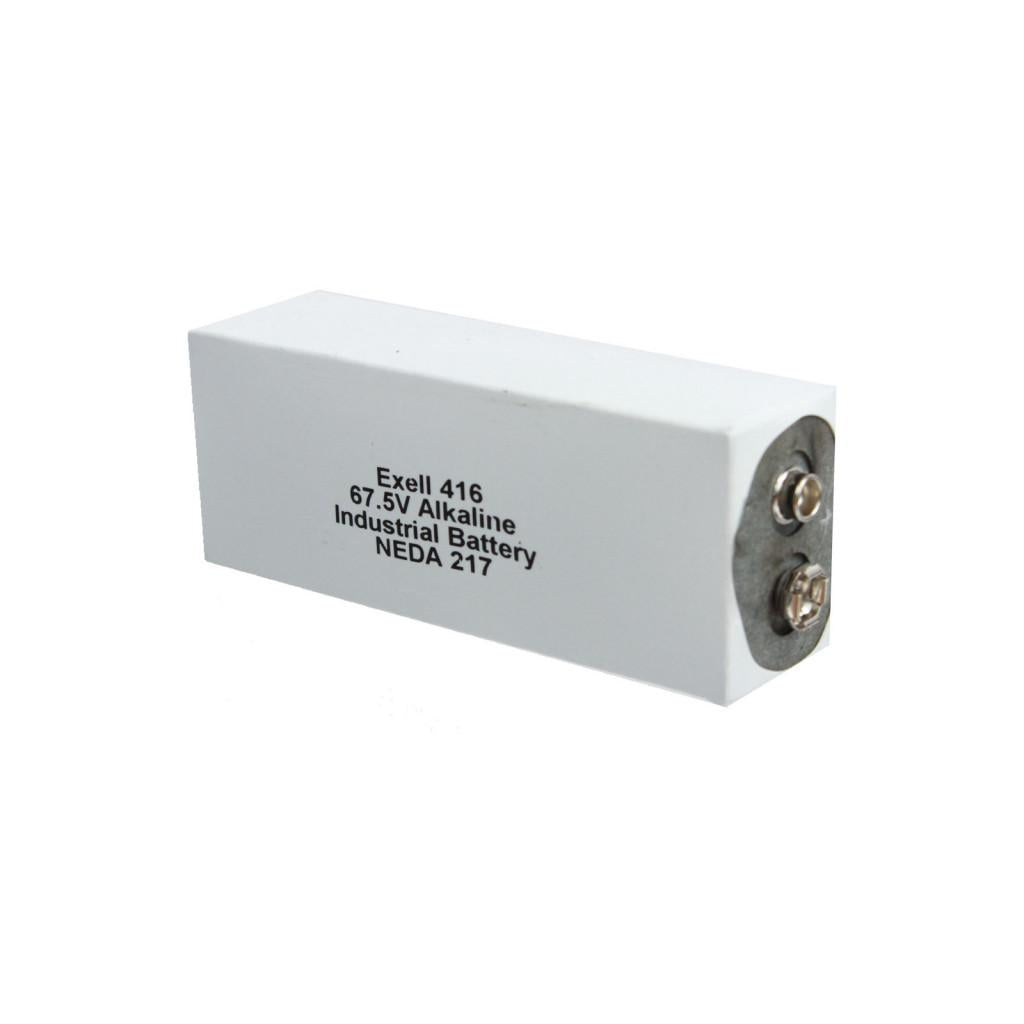 Exell 416A Alkaline 67.5V Battery NEDA 217, A416, ER-416