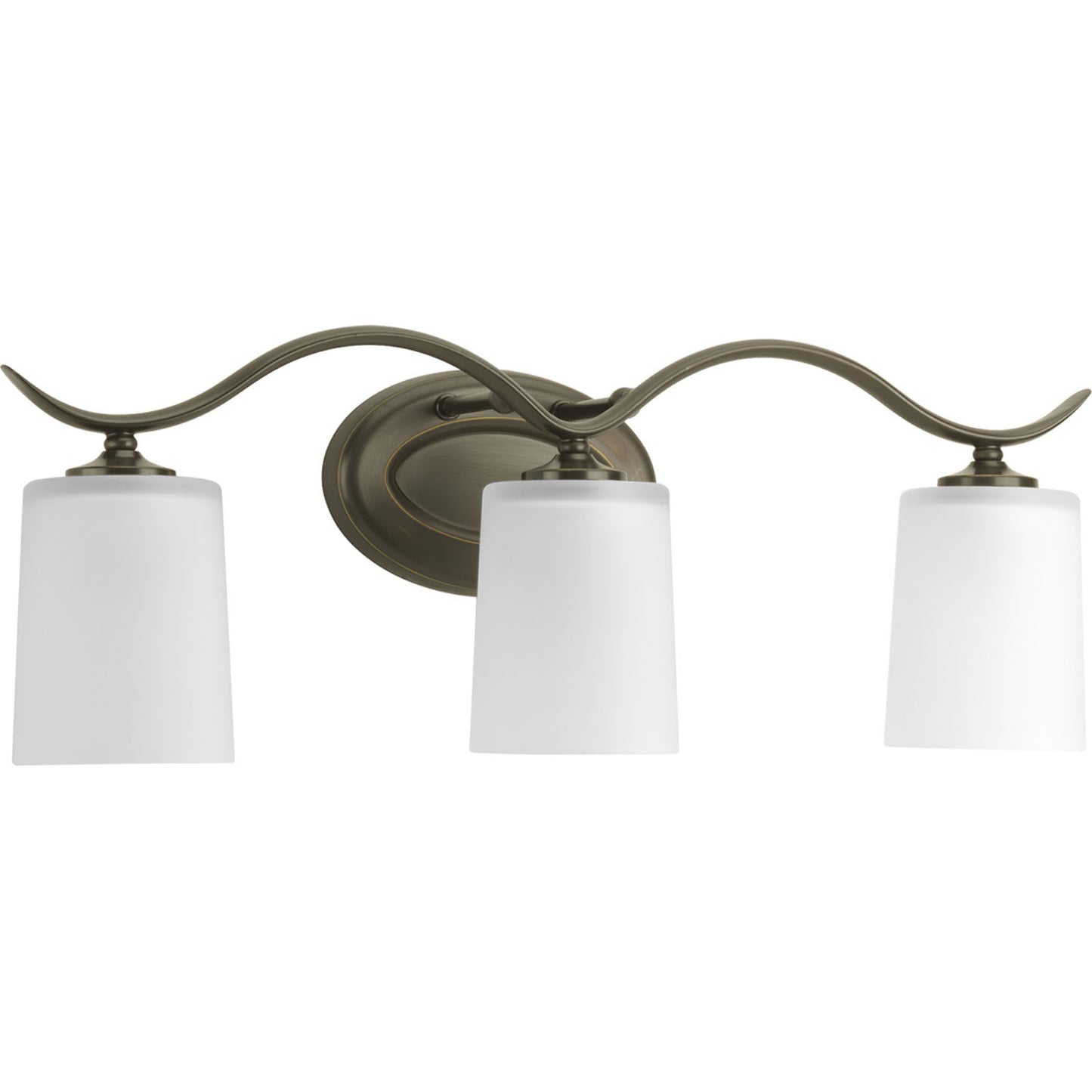Inspire Three Light Bath Bracket in Antique Bronze
