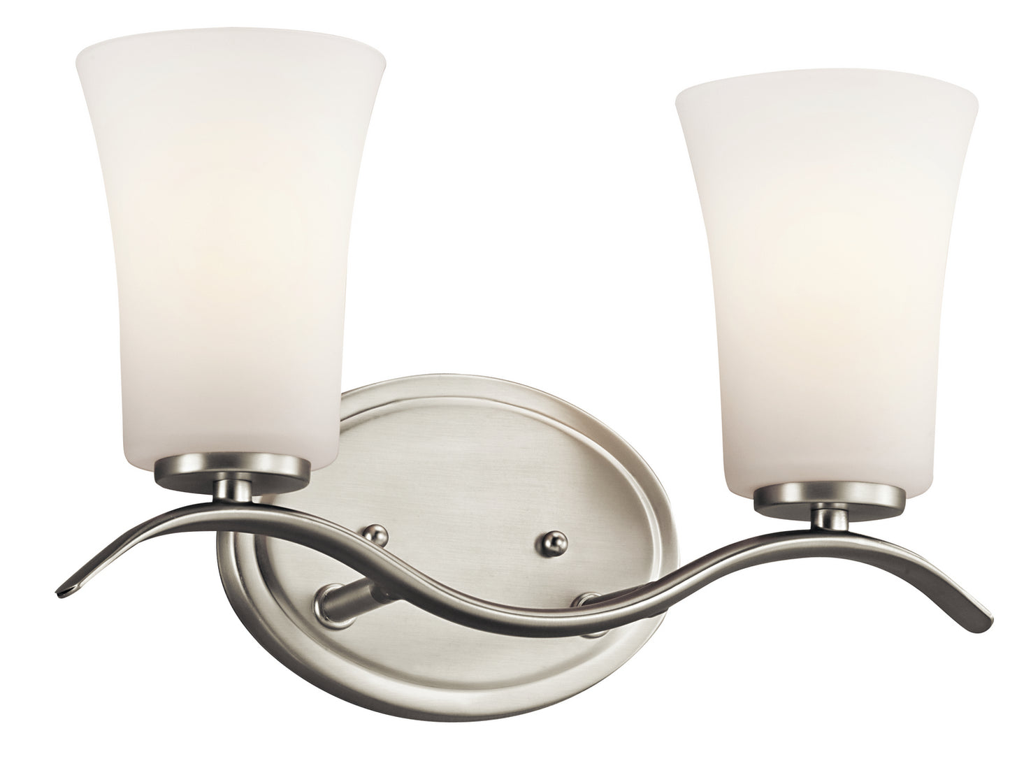 Armida Two Light Bath in Brushed Nickel