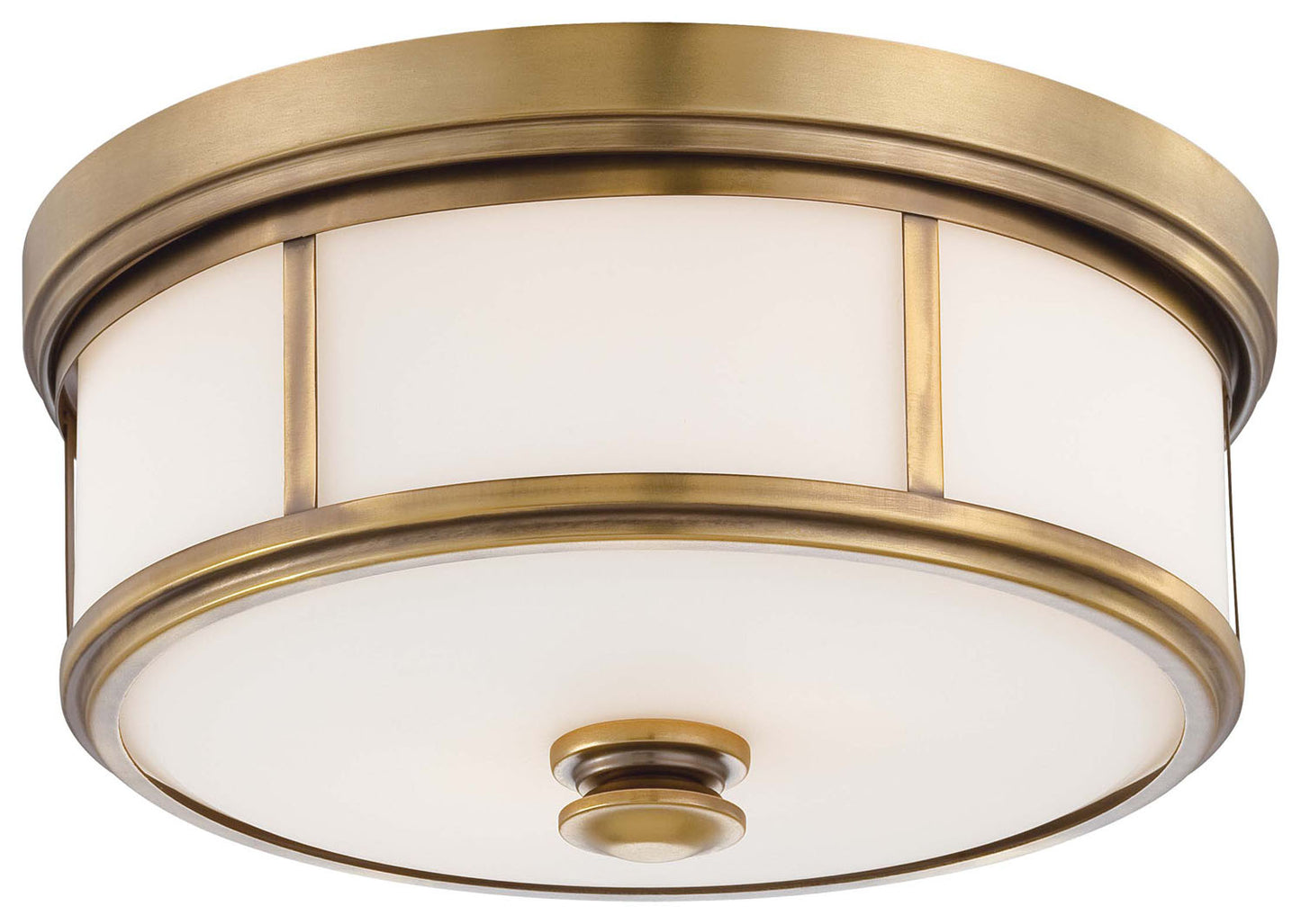 Harbour Point Two Light Flush Mount in Liberty Gold