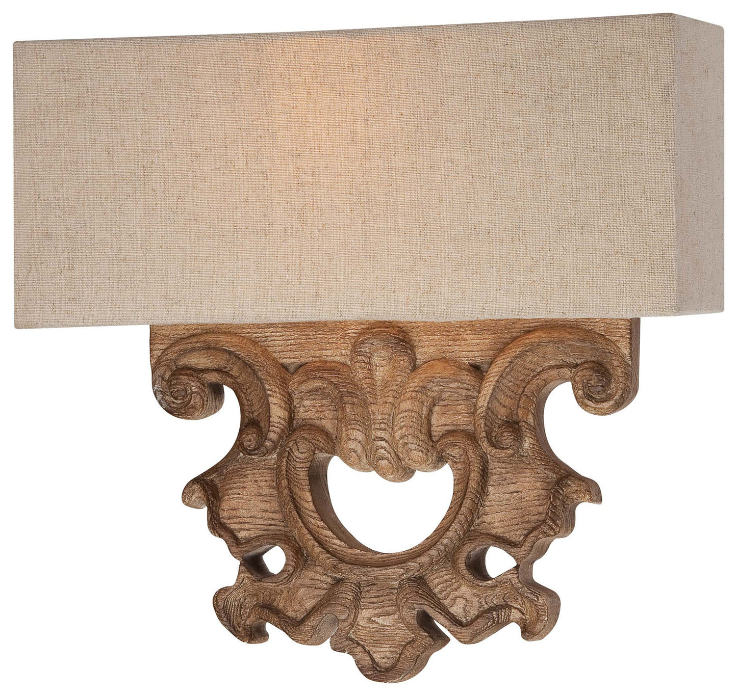Abbott Place Two Light Wall Sconce in Classic Oak Patina