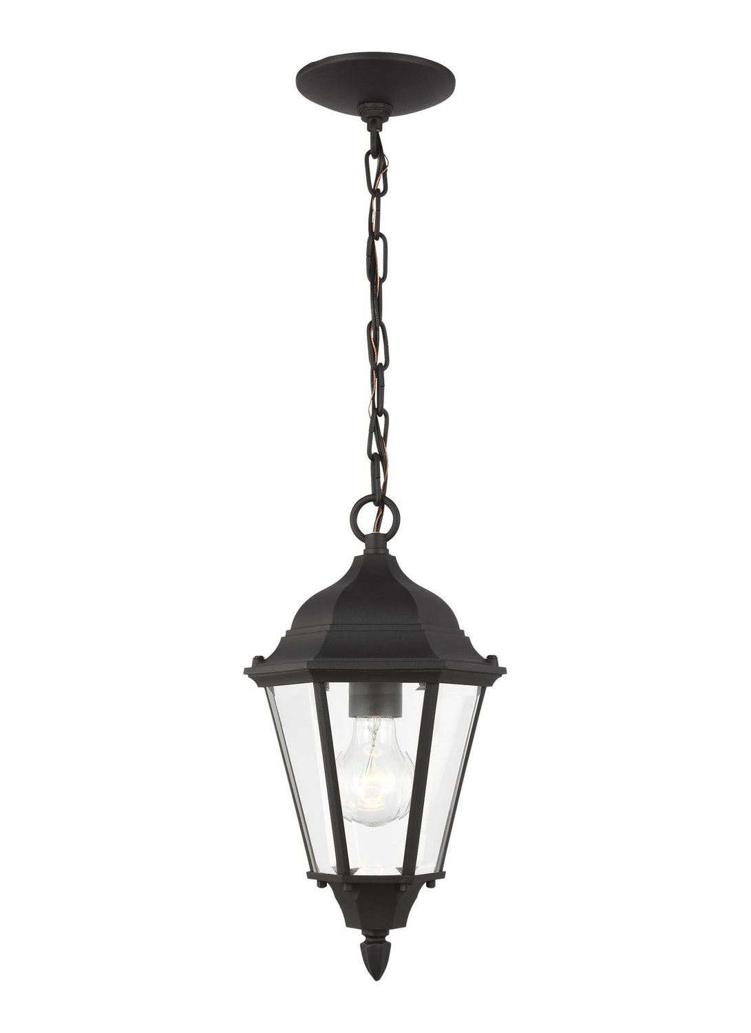 Generation Lighting - 60938-12 - One Light Outdoor Pendant - Bakersville - Black
