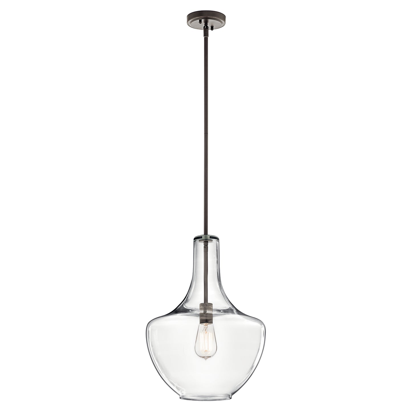 Everly One Light Pendant in Olde Bronze